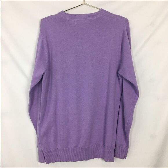 Oscar De La Renta Purple Knit Sweater - Picture 5 of 5